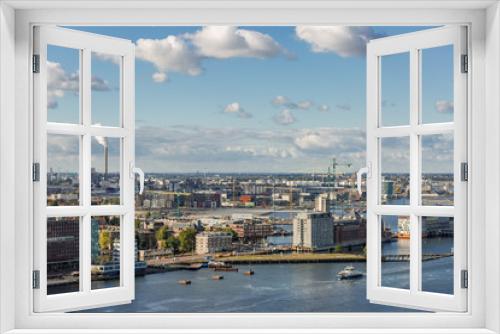 Fototapeta Naklejka Na Ścianę Okno 3D - Amsterdam port area