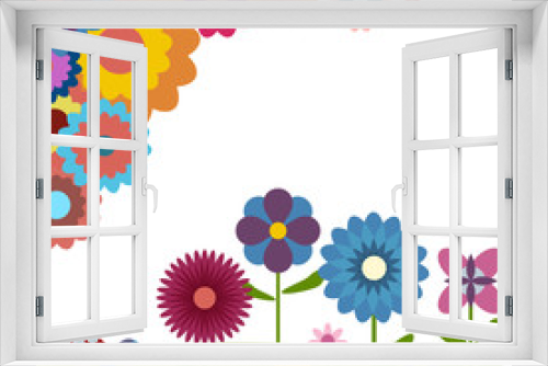 Fototapeta Naklejka Na Ścianę Okno 3D - Abstract flower illustration