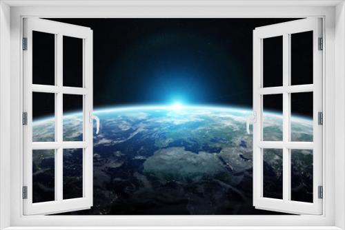 Fototapeta Naklejka Na Ścianę Okno 3D - View of blue planet Earth in space 3D rendering elements of this image furnished by NASA