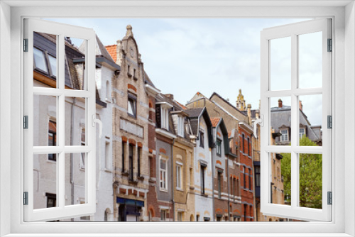 Fototapeta Naklejka Na Ścianę Okno 3D - Old street in Ghent, Belgium