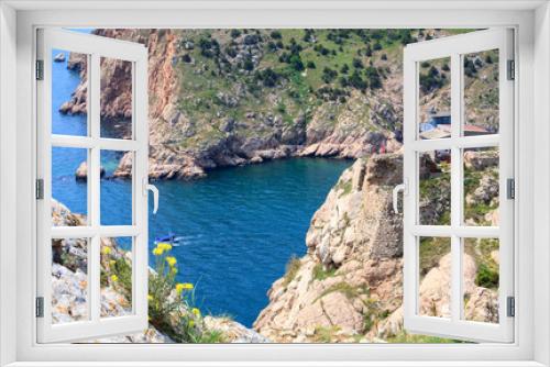 Fototapeta Naklejka Na Ścianę Okno 3D - Summer coast view