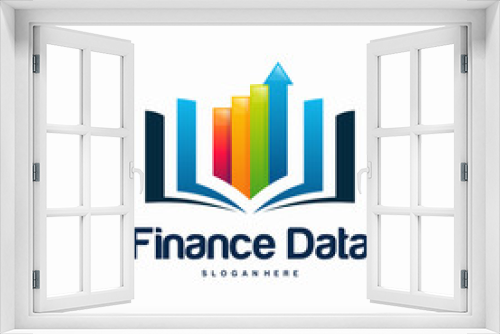 Finance Data Logo designs concept vector, Stats logo designs template vector