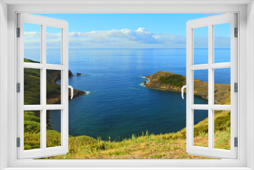 Fototapeta Naklejka Na Ścianę Okno 3D - Viewpoint of Monte da Guia, Faial, Azores