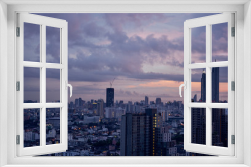 Fototapeta Naklejka Na Ścianę Okno 3D - surreal skyline cityscape building