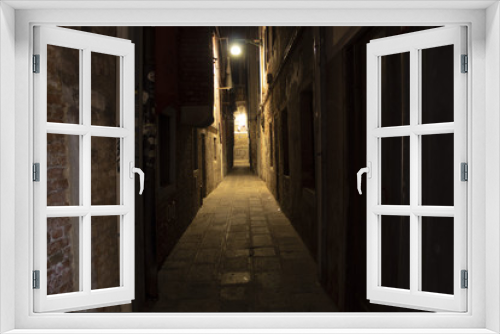 Fototapeta Naklejka Na Ścianę Okno 3D - Venice by night 