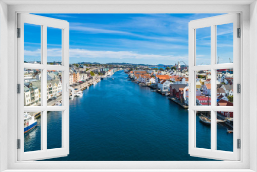 Fototapeta Naklejka Na Ścianę Okno 3D - Aerial view of Haugesund, Norway.