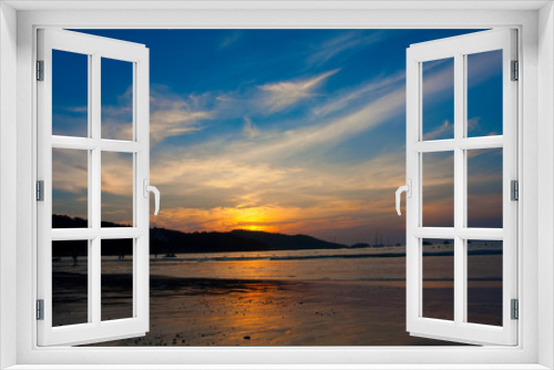 Fototapeta Naklejka Na Ścianę Okno 3D - Sea sunset