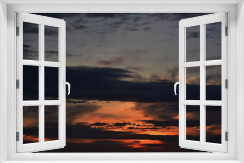 Fototapeta Naklejka Na Ścianę Okno 3D - Beautiful color, clouds at dawn