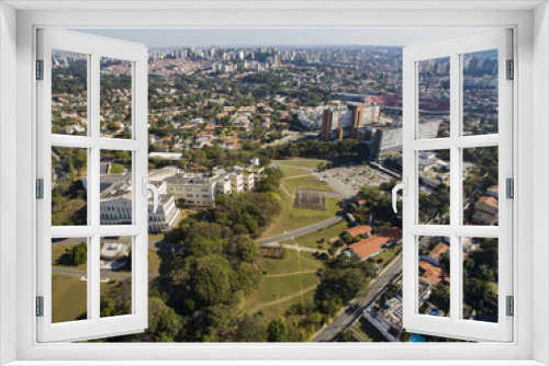 Fototapeta Naklejka Na Ścianę Okno 3D - Bandeirantes Palace, Government of the State of Sao Paulo, in the Morumbi neighborhood, Brazil South America
