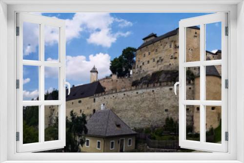 Fototapeta Naklejka Na Ścianę Okno 3D - Burg Rapottenstein Pano