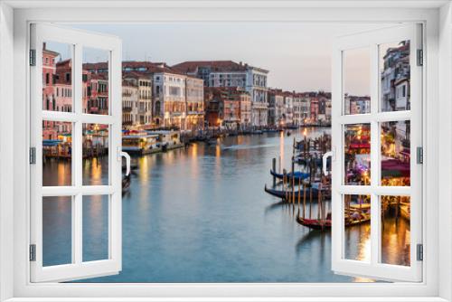 Fototapeta Naklejka Na Ścianę Okno 3D - Venice. Grand Canal at twilight