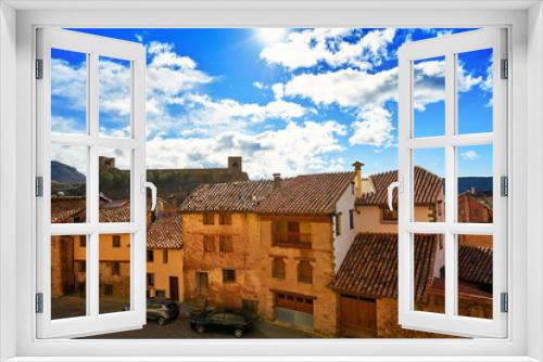 Fototapeta Naklejka Na Ścianę Okno 3D - Mora de Rubielos village in Teruel Spain
