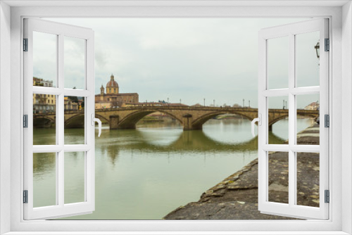 Fototapeta Naklejka Na Ścianę Okno 3D - Ponte Vecchio,  Florence