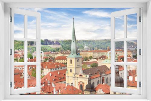 Beautiful view of Hradcany, Prague's historic district, Czech Republic
