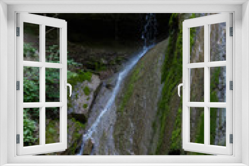 Fototapeta Naklejka Na Ścianę Okno 3D - Big Kaverzinskiy waterfall, Goryachiy Klyuch