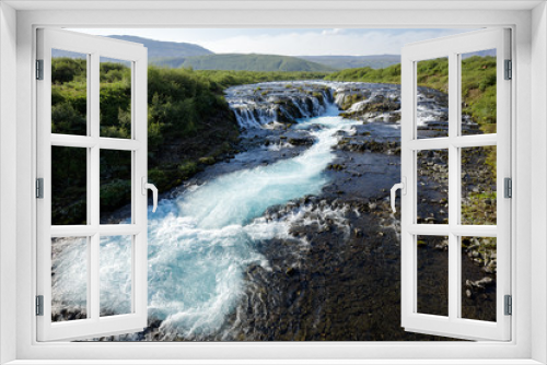 Fototapeta Naklejka Na Ścianę Okno 3D - Bruarfoss Waterfall in Southwest Iceland