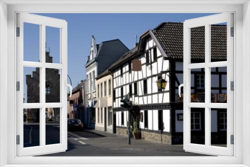Fototapeta Naklejka Na Ścianę Okno 3D - historisches Fachwerkhaus am Stadttor Herriger Tor