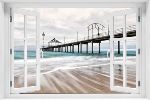 Fototapeta Naklejka Na Ścianę Okno 3D - The old man and the sea, shoot at Brighton beach, South Australia 