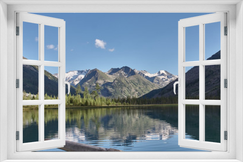 Fototapeta Naklejka Na Ścianę Okno 3D - Landscape with beautiful mountain lake
