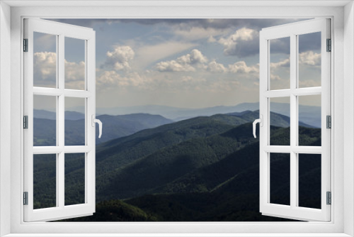 Fototapeta Naklejka Na Ścianę Okno 3D - panorama Bieszczady połoniny