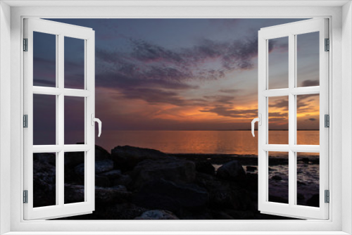 Fototapeta Naklejka Na Ścianę Okno 3D - Sunset Over the Gulf of Mexico