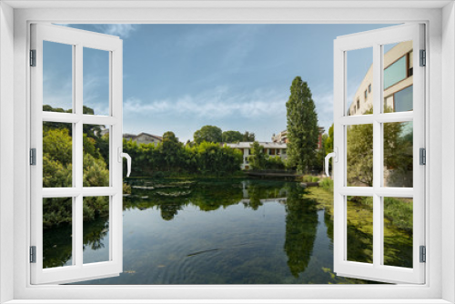 Fototapeta Naklejka Na Ścianę Okno 3D - Pordenone ed il laghetto San Giorgio - panorama bucolico