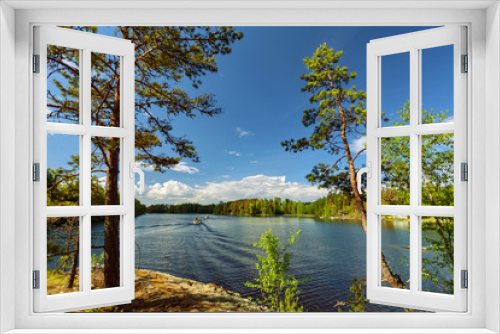 Fototapeta Naklejka Na Ścianę Okno 3D - Saimaa lake nearby Lappeenranta, Finland