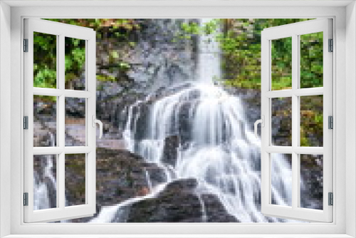Fototapeta Naklejka Na Ścianę Okno 3D - San Estevo do Ermo waterfall