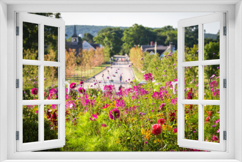Fototapeta Naklejka Na Ścianę Okno 3D - Flower Landscape 3