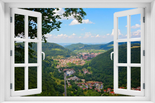 Blick vom Schloss Lichtenstein, Deutschland