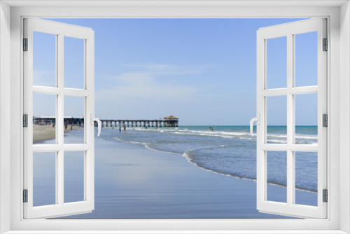 Fototapeta Naklejka Na Ścianę Okno 3D - Wooden pier at the ocean