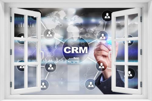 CRM. Customer relationship management concept. Customer service and relationship.