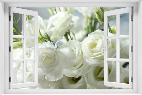 Fototapeta Naklejka Na Ścianę Okno 3D - Beautiful bouquet of Eustoma flowers, close up view