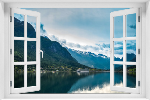 Fototapeta Naklejka Na Ścianę Okno 3D - Olden Norway