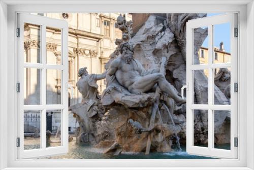 Fototapeta Naklejka Na Ścianę Okno 3D - Roma, piazza Navona