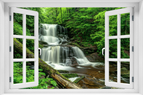 Fototapeta Naklejka Na Ścianę Okno 3D - Water Fall - Rickets Glen PA