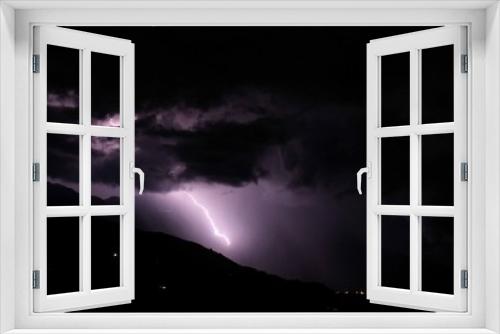 Fototapeta Naklejka Na Ścianę Okno 3D - Relámpago nocturno