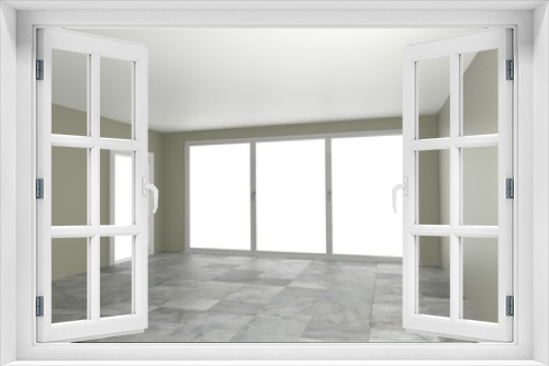 Empty room interior 3d rendering