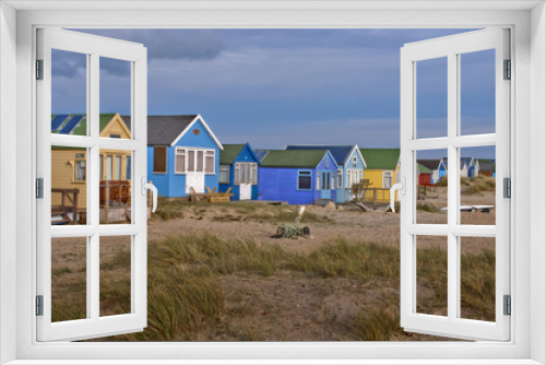 Fototapeta Naklejka Na Ścianę Okno 3D - Beach huts at Hengistbury Head Christchurch Bournemouth Dorset England