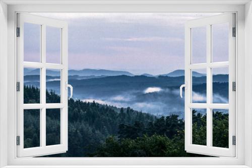 Fototapeta Naklejka Na Ścianę Okno 3D - Montarcher-paysage-01