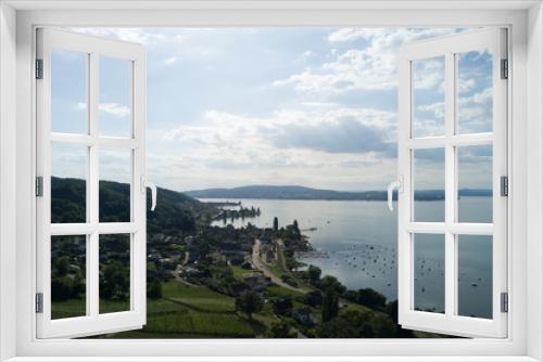 Fototapeta Naklejka Na Ścianę Okno 3D - Blick vom Arenenberg auf den Untersee (Bodensee)