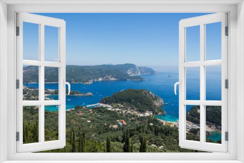 Fototapeta Naklejka Na Ścianę Okno 3D - paleokastritsa panorama
