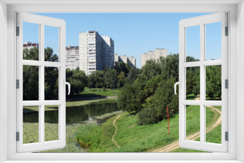 Fototapeta Naklejka Na Ścianę Okno 3D - Shkolnikov pond