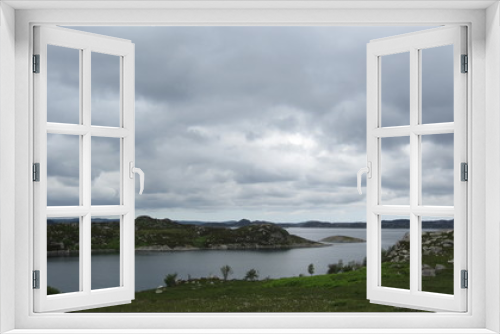 Fototapeta Naklejka Na Ścianę Okno 3D - Wolken und Wasser