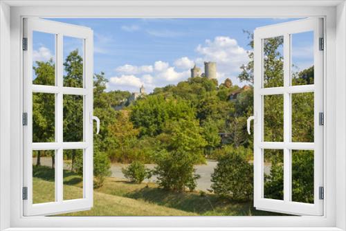Fototapeta Naklejka Na Ścianę Okno 3D - Burg Saaleck und Rudelsburg in Saaleck bei Naumburg Bad Kösen im Burgenlandkreis