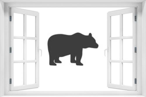 Fototapeta Naklejka Na Ścianę Okno 3D - Bear, animal Vector İcon, Eps10