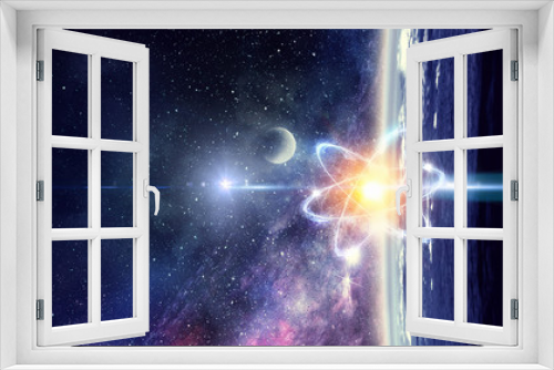 Fototapeta Naklejka Na Ścianę Okno 3D - Astronomy concept backdrop