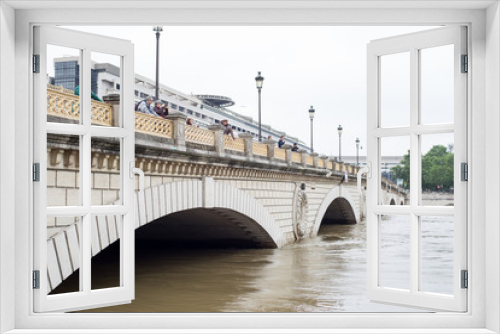 Fototapeta Naklejka Na Ścianę Okno 3D - Paris flood