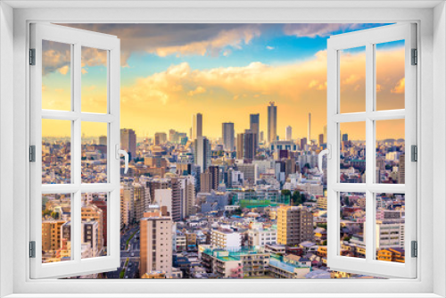 Fototapeta Naklejka Na Ścianę Okno 3D - Tokyo, Japan Cityscape