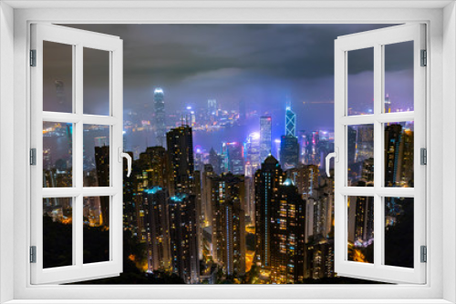 Fototapeta Naklejka Na Ścianę Okno 3D - 香港の美しい景色